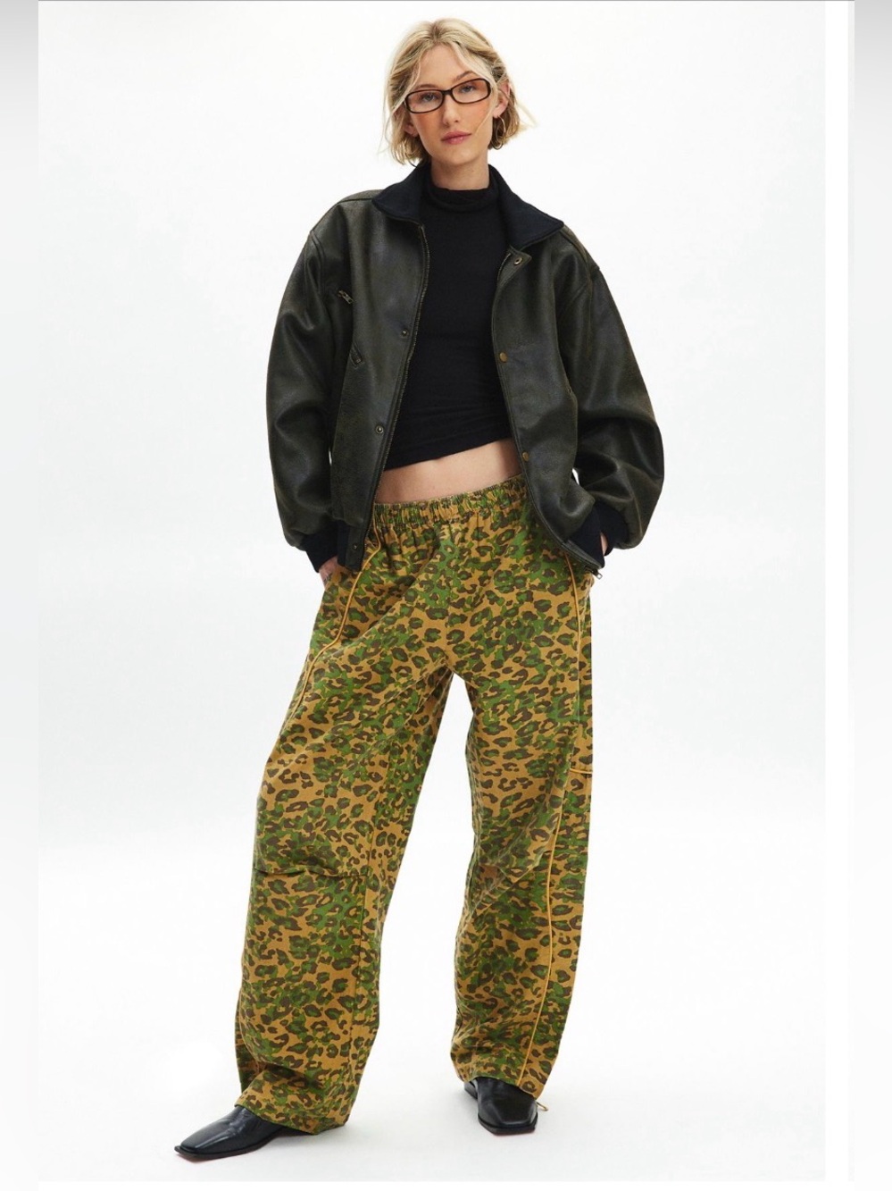 BDG Jess Leopard Camo Track Pant